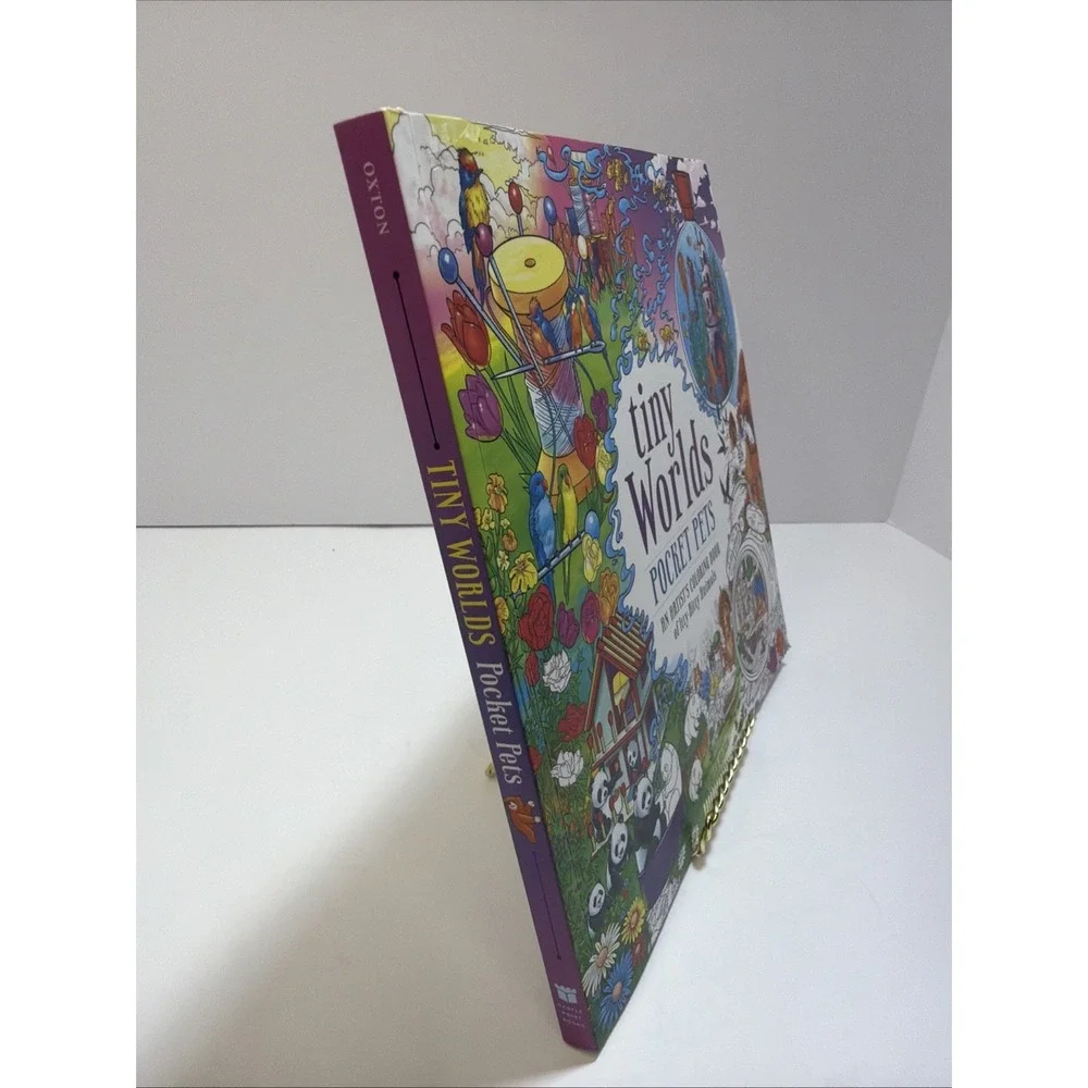 Tiny Worlds - Pocket Pets : An Artist's Coloring Book of Itty-bitty Animals, NEW